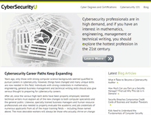 Tablet Screenshot of cybersecurityu.org